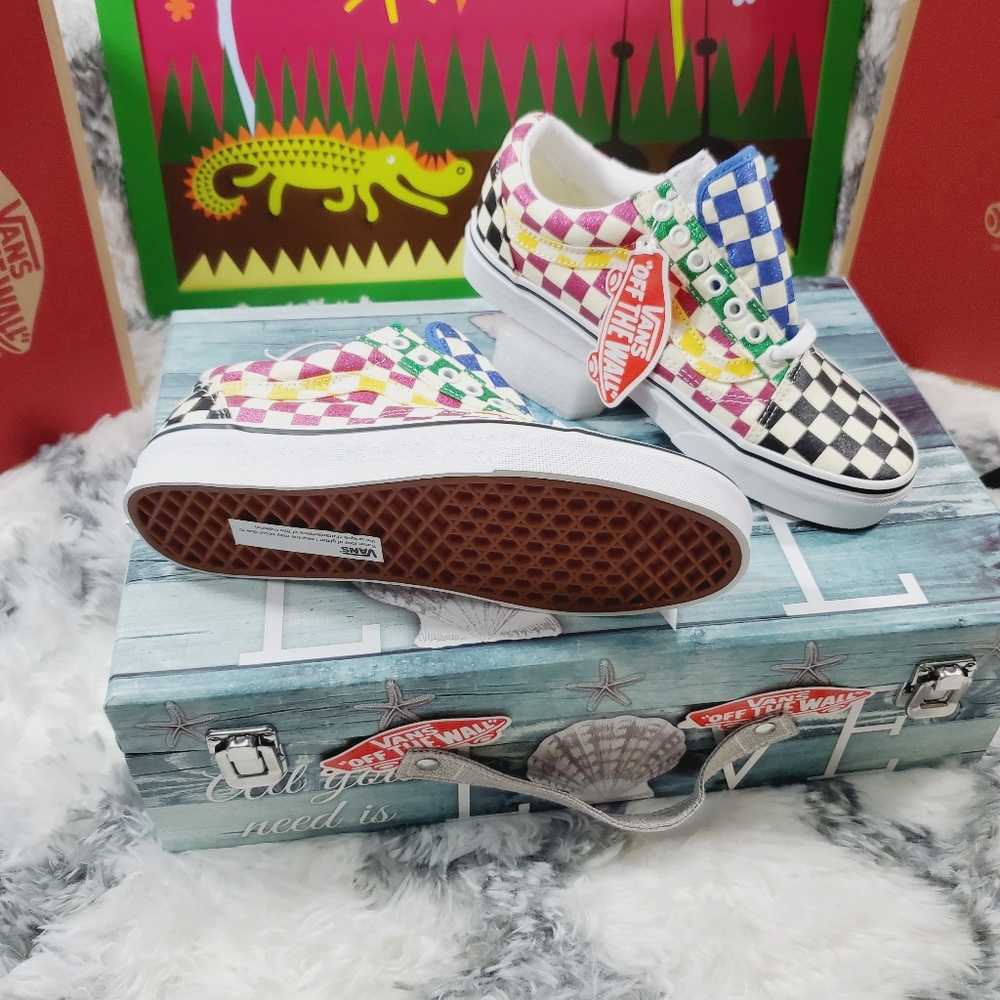 Vans Old Skool Glitter Check - Picture 7 of 15